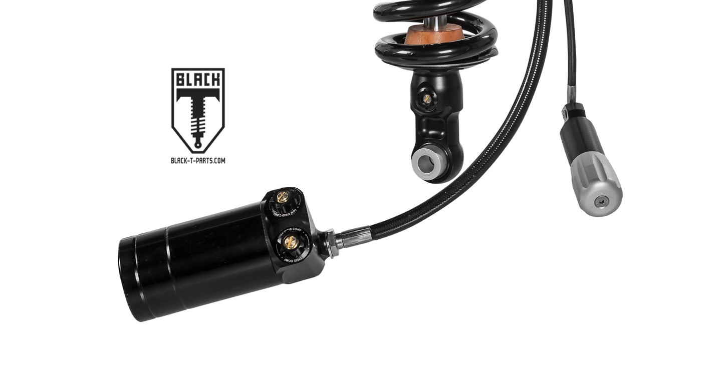 Амортизатор BLACK-T Stage4 для Harley Davidson FLFB Fatboy / FLFBS Fatboy 114 / FLSB Sportglide (2018-2021) від преміального бренду мотокомплектуючих Touratech.