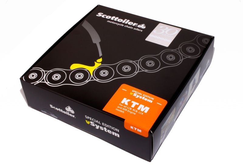 Система змащування ланцюга vSystem від Scottoiler для KTM, від преміального бренду мотокомплектуючих Touratech.