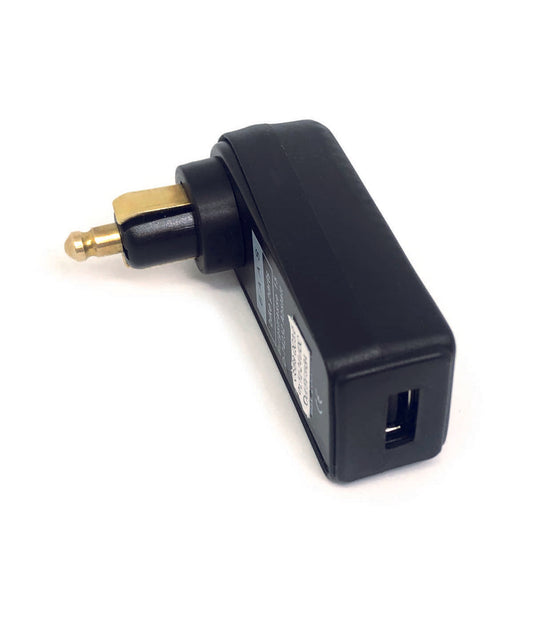 Зарядний пристрій USB-A під кутом для мотоциклетної розетки DIN Touratech, 3 Ампера.