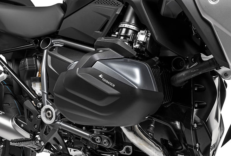 Захист циліндра Touratech з алюмінію, чорний (комплект) для BMW R1250GS / R1250R / R1250RS / R1250RT
