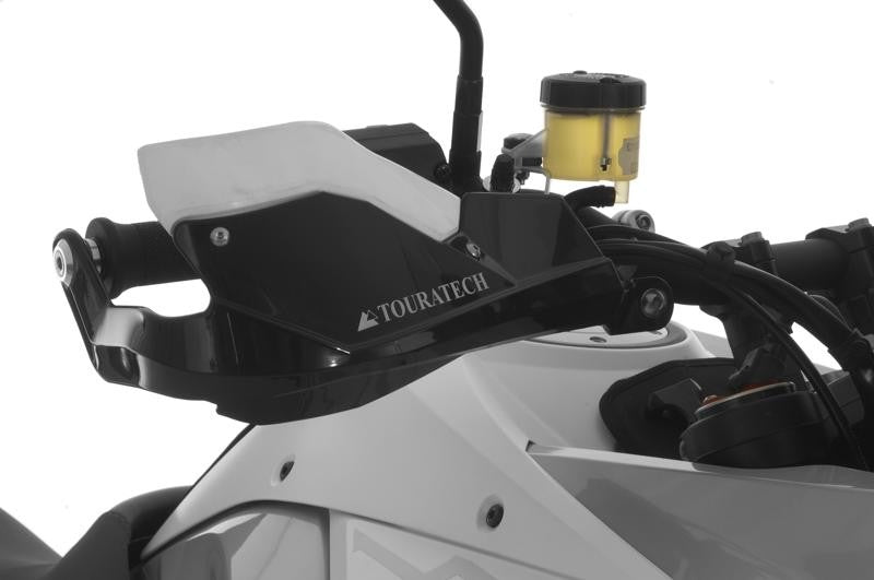 Захисні щитки для рук Touratech GD, чорні, для KTM 890/ 790/ 1050/ 1090/ 1190 Adv (R)/ 1290 S Adv/ LC8 Adv, алюмінієвий кермо, Husqvarna Norden 901.
