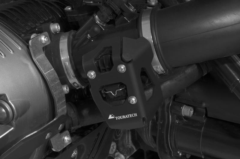 Захист для датчика положення дросельної заслінки V2.0, чорний алюміній для BMW R1200GS до 2012 року, R1200GS-Adventure та R1200R до 2013 року, RnineT/ RnineT Scrambler/ RnineT Urban G/S