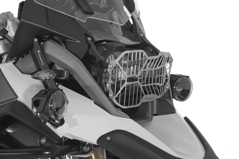 Захисна решітка для фари з нержавіючої сталі з швидкознімним кріпленням для світлодіодної фари, для BMW R1250GS/ R1250GS Adventure/ R1200GS з 2013 року *ЛИШЕ ДЛЯ ПОЗАШЛЯХОВОГО ВИКОРИСТАННЯ*