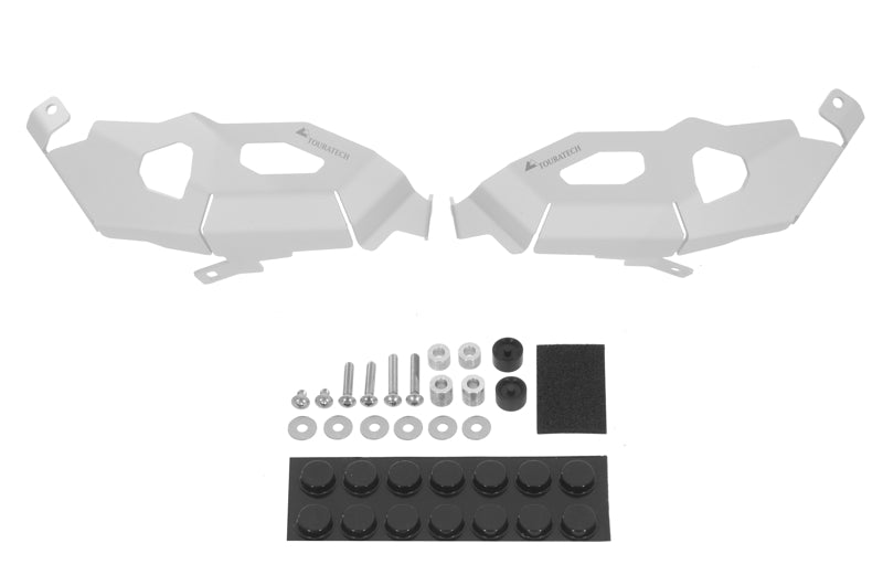 Захисні накладки для циліндрів на оригінальні дуги безпеки BMW для BMW R1200GS (LC) 2013-2016 / BMW R1200GS Adventure (LC), сріблястий, від преміум-бренду Touratech.