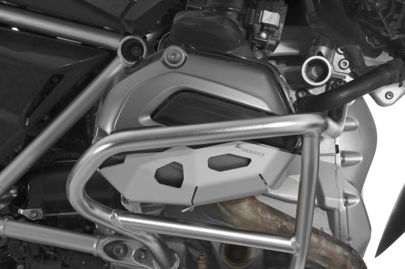 Захисні накладки для циліндрів на оригінальні дуги безпеки BMW для BMW R1200GS (LC) 2013-2016 / BMW R1200GS Adventure (LC), сріблястий, від преміум-бренду Touratech.