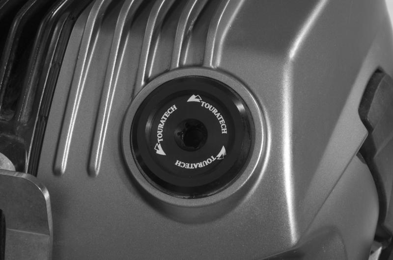 Кришка маслозаливної горловини з внутрішнім шестилопатевим профілем T50 для BMW R1250GS/ R1250GS Adventure/ R1200GS всіх років/ R1250RT/ R1200RT з 2014 року/ R nineT/ R1200R з 2015 року/ R1200RS від преміального бренду мотокомплектуючих Touratech.