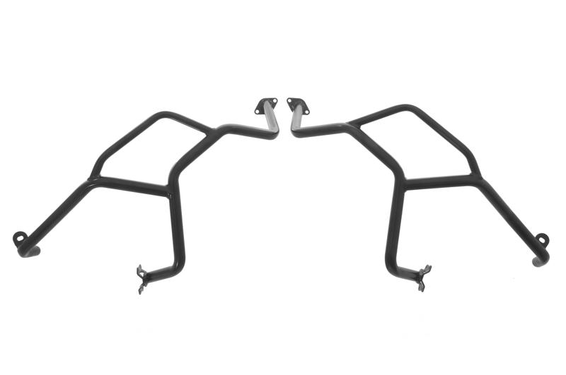 Розширення захисних дуг з нержавіючої сталі чорного кольору для BMW F700GS, F800GS 2013 року і новіших моделей від Touratech.