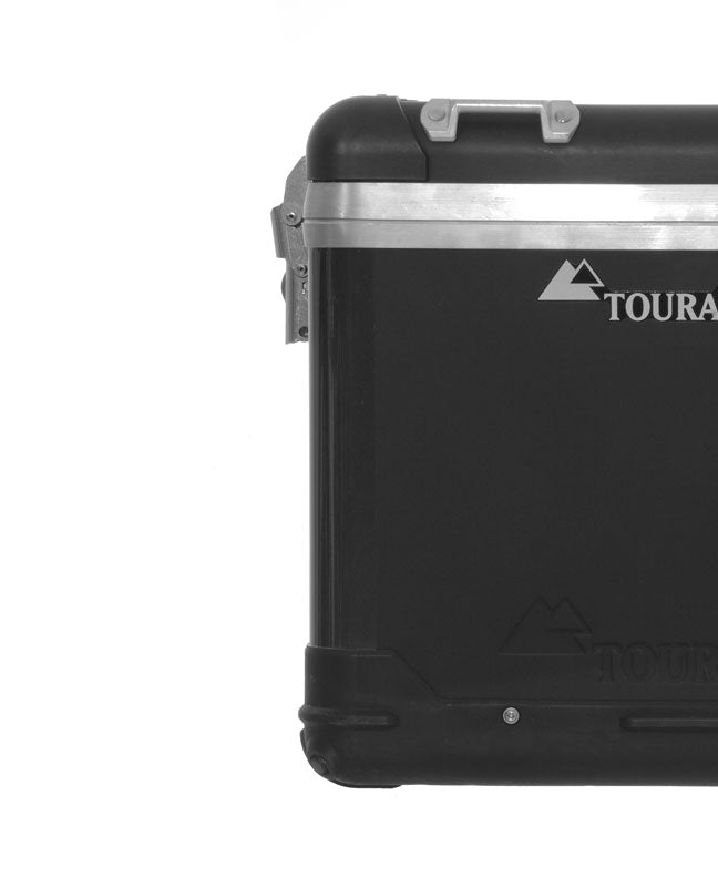 Чорні світловідбиваючі смужки для країв кофрів ZEGA Pro / ZEGA Pro2 (упаковка містить 2 наліпки).