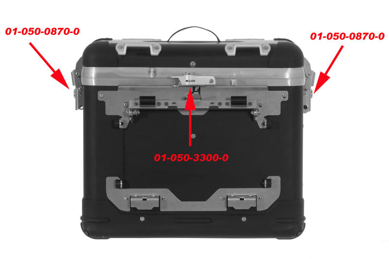 Комплект інтегральних замків для преміальних фіксаторів Touratech ZEGA Pro2
