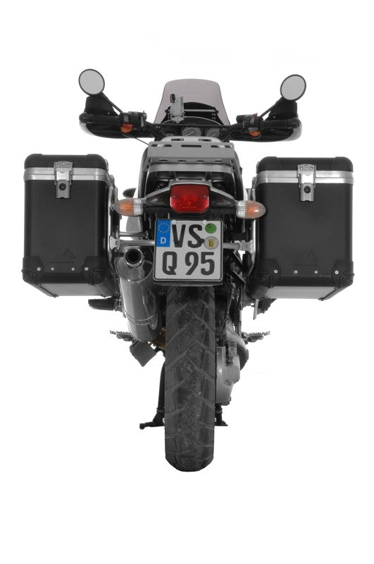 Система алюмінієвих кофрів ZEGA Pro "And-Black" 38/45 л з нержавіючим каркасом для BMW R1150GS/R1150GS Adventure/R1100GS/R850GS.