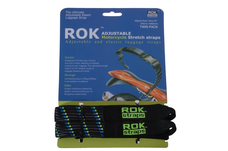 Rokstraps STRAP IT™ Мотоциклетний ремінь регульований *чорно-синьо/зелений* від Touratech