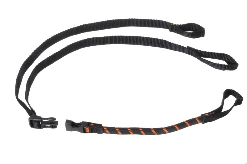 Стяжка Touratech Rokstraps Strap It™ Pack Adjustable *чорно-оранжева* 30-106 см з петлями.