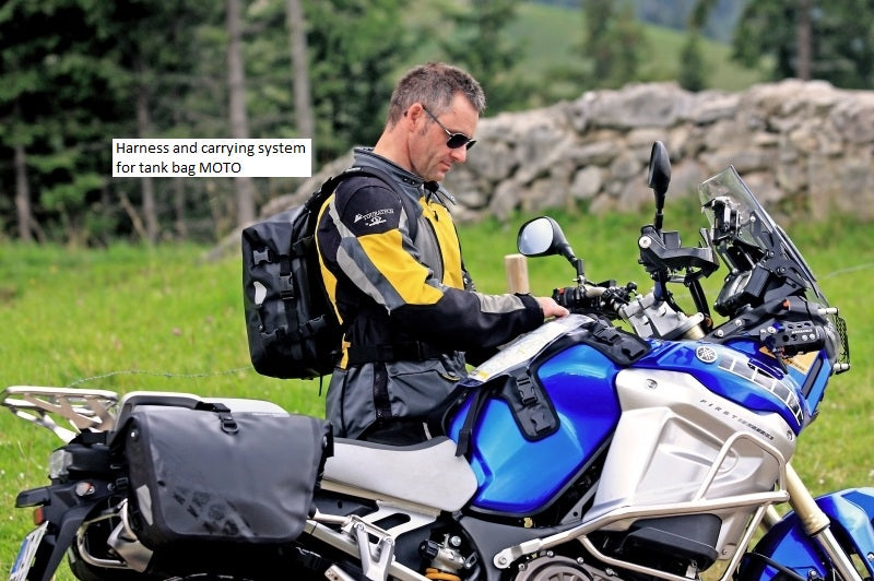 Система кріплення для бакового рюкзака MOTO, від Touratech Waterproof, виготовлена ORTLIEB.