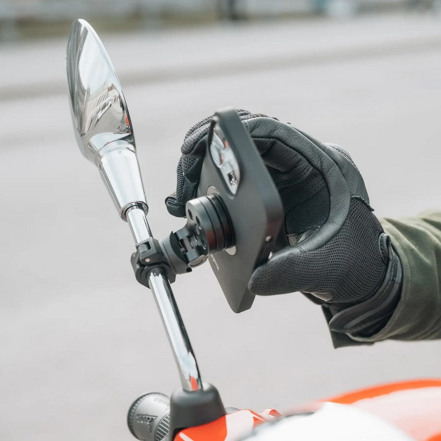 Кріплення для дзеркала Touratech Mirror Mount Pro з адаптером SPC+ для GPS-держателя на кермо або дзеркало.