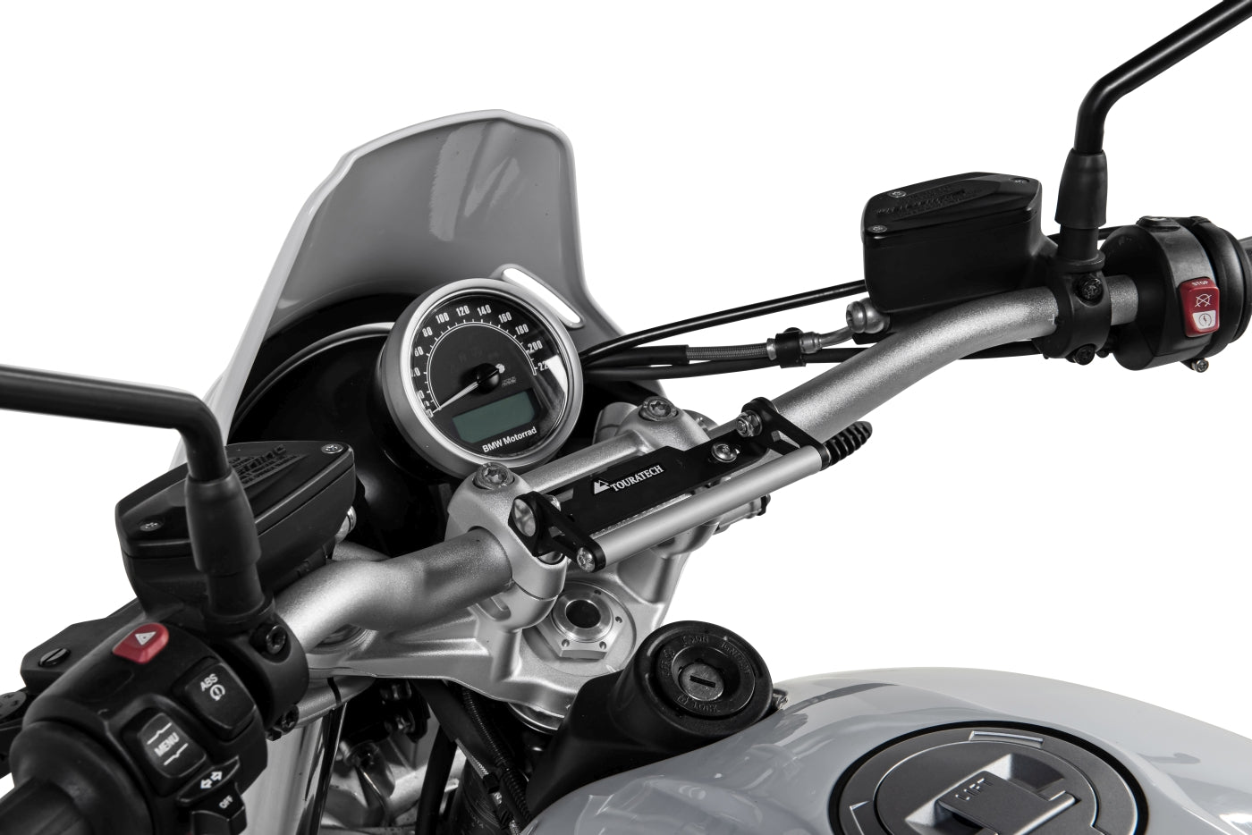 Адаптер кріплення для керма GPS Touratech, регульований, з гвинтами M8x30, наприклад, для Honda, Triumph.