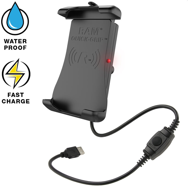 Тримач для смартфона RAM Mount Quick-Grip з індуктивною зарядкою від Touratech.