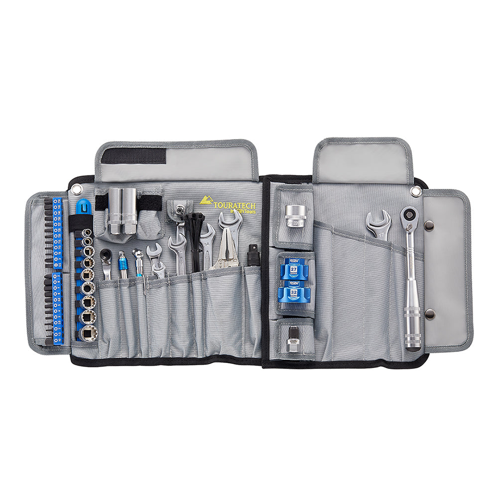 Професійний набір інструментів Touratech для мотоциклів KTM, Husqvarna та Ducati, 68 предметів.