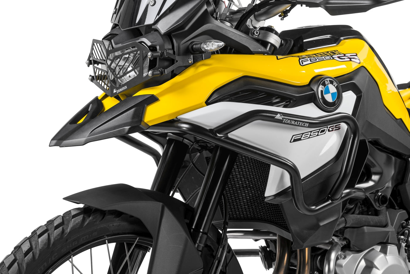 Захисні дуги з нержавіючої сталі, чорні для BMW F850GS/ F800GS (з 2024 року)/ F750GS від Touratech.