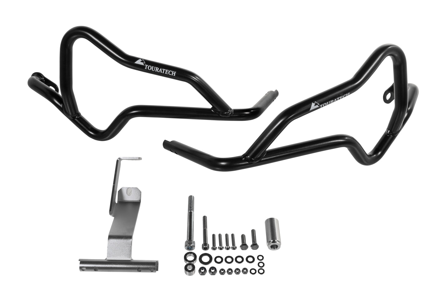 Захисні дуги з нержавіючої сталі, чорні для BMW F850GS/ F800GS (з 2024 року)/ F750GS від Touratech.