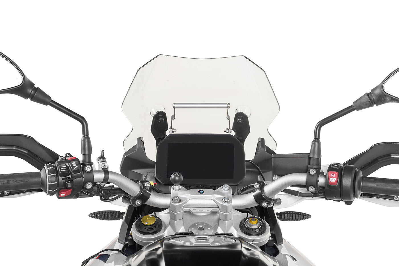 Кронштейн для GPS над приладами V2.0, з регульованою висотою для BMW F900GS Adventure, F850GS/Adventure, F800GS (2024-), F750GS від Touratech.