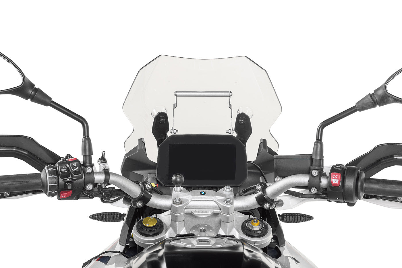 Кронштейн для GPS над приладами V2.0, з регульованою висотою для BMW F900GS Adventure, F850GS/Adventure, F800GS (2024-), F750GS від Touratech.