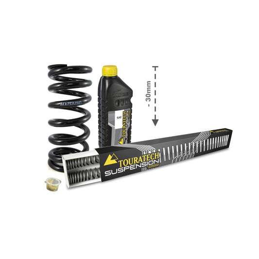 Комплект для зниження висоти Touratech, 30 мм, для BMW F750GS (2018-2023), BMW F800 GS (2024-) замінні пружини