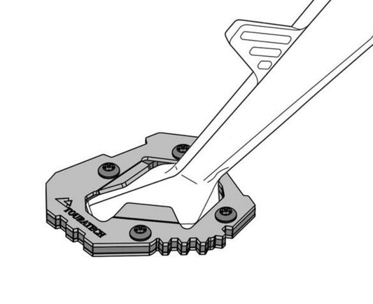 Розширювач основи бокової підставки для BMW F900GS від Touratech.