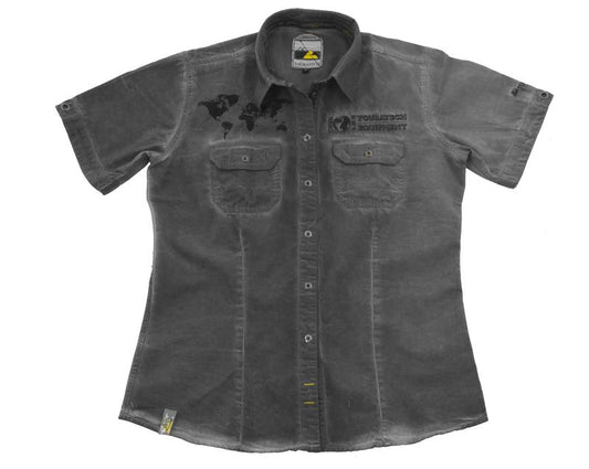Блуза "1990" з коротким рукавом для жінок, сірого кольору, розмір L від Touratech.