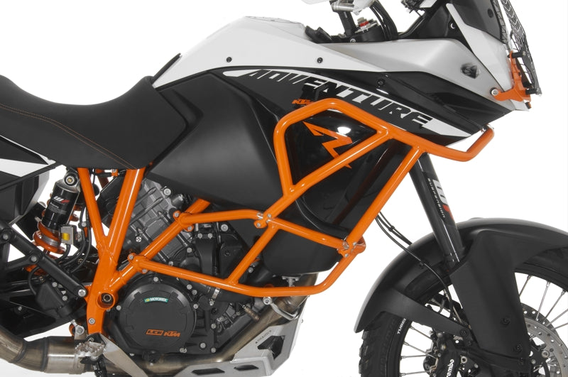 Розширення захисних дуг Touratech для KTM 1050 Adventure/ 1090 Adventure/ 1190 Adventure/ 1190 Adventure R для оригінальних захисних дуг KTM, помаранчеве.
