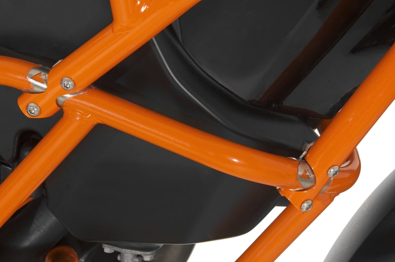 Розширення захисних дуг Touratech для KTM 1050 Adventure/ 1090 Adventure/ 1190 Adventure/ 1190 Adventure R для оригінальних захисних дуг KTM, помаранчеве.