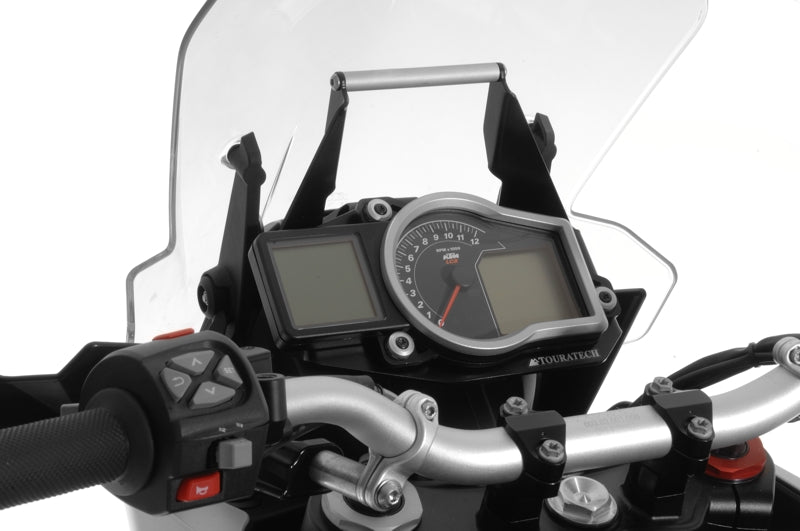 Адаптер для кріплення GPS над приладами, чорний, для KTM 1050 Adventure/ 1090 Adventure/ 1190 Adventure/ 1190 Adventure R від Touratech.