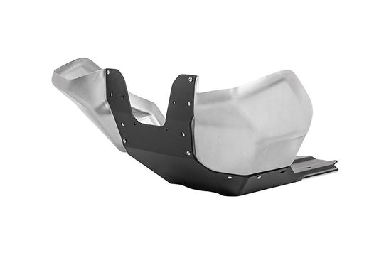 Захист двигуна RALLYE Evo, алюміній чорний/ алюміній для KTM 790 Adventure/ 790 Adventure R