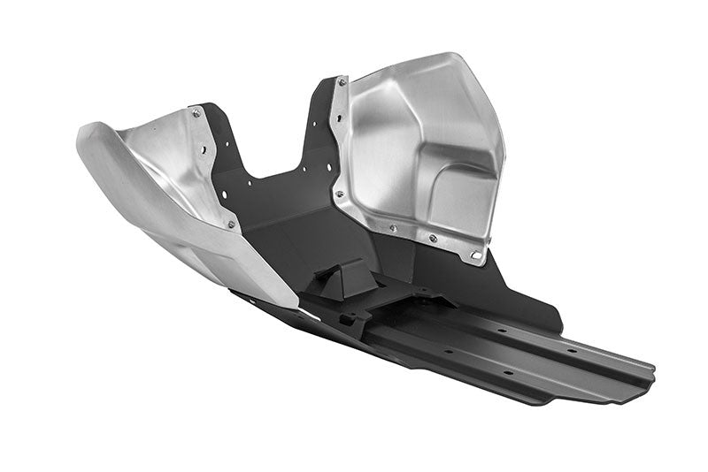 Захист двигуна RALLYE Evo, алюміній чорний/ алюміній для KTM 790 Adventure/ 790 Adventure R