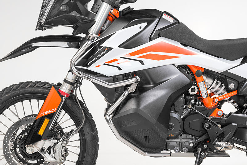 Захисні дуги бака з нержавіючої сталі для KTM 890 Adventure/ 890 Adventure R/ 790 Adventure/ 790 Adventure R (-2022) від Touratech.