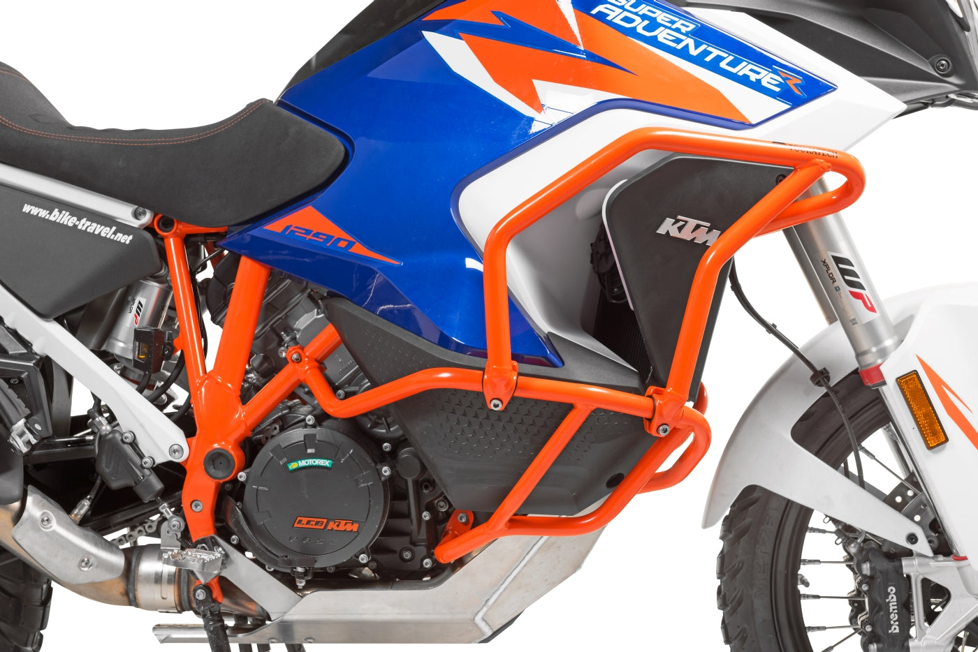 Розширення захисних дуг помаранчеве для KTM 1290 Super Adventure S / R (2021-) від Touratech.