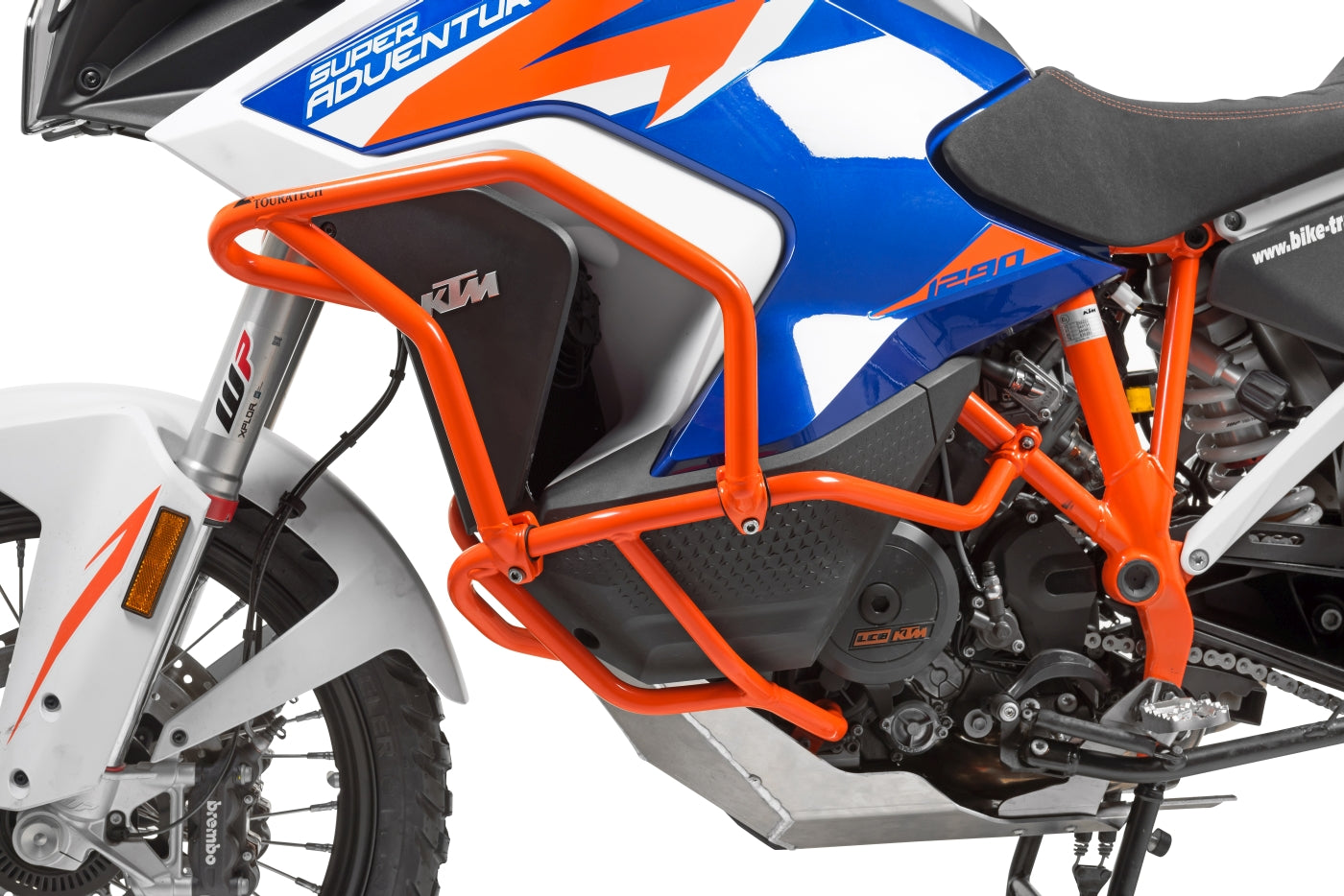 Розширення захисних дуг помаранчеве для KTM 1290 Super Adventure S / R (2021-) від Touratech.