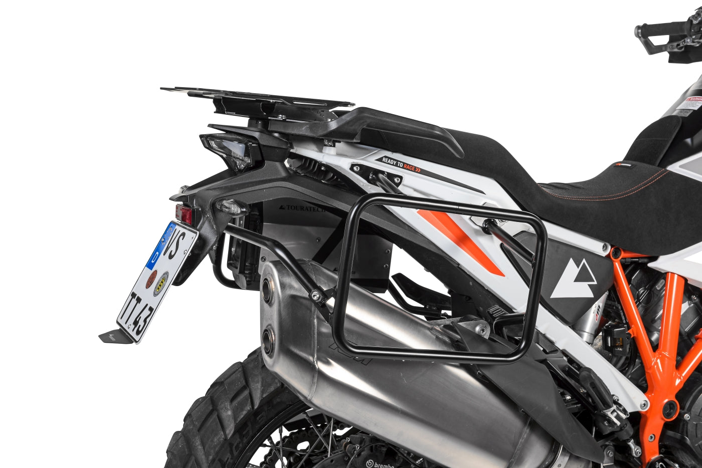 Чорна багажна рамка з нержавіючої сталі для KTM 1290 Super Adventure S/R (2021-) від Touratech.