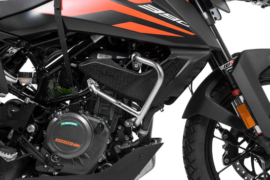 Захисні дуги з нержавіючої сталі для KTM 390 Adventure від Touratech.