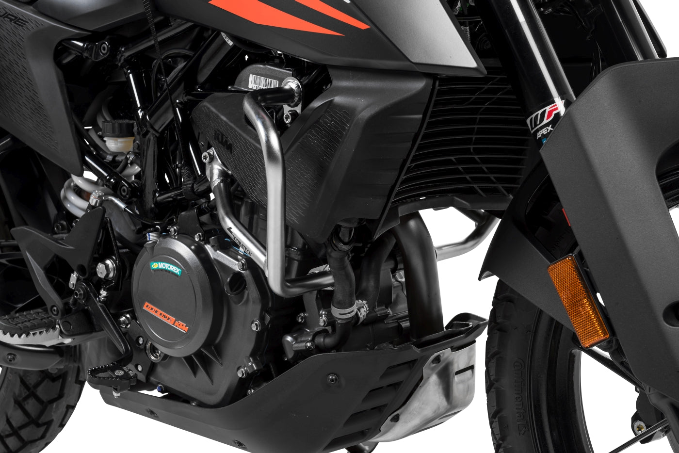 Захисні дуги з нержавіючої сталі для KTM 390 Adventure від Touratech.
