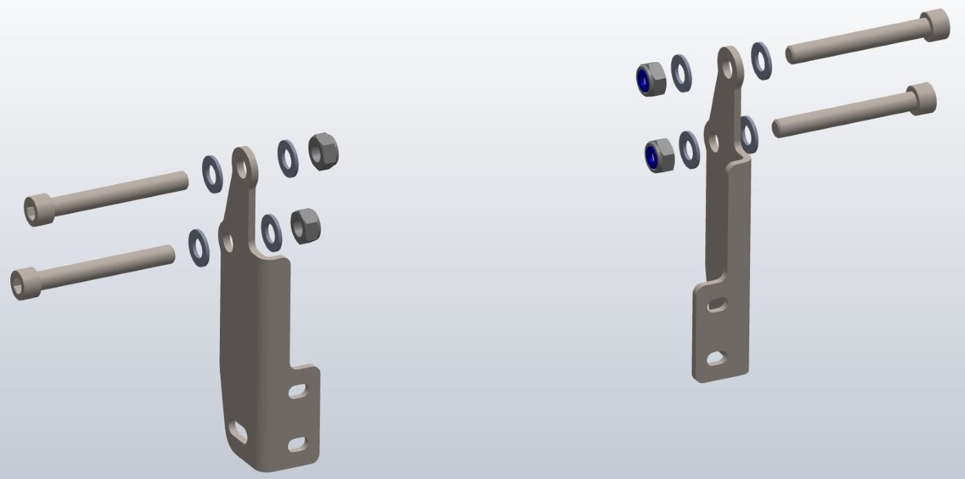 Адаптерний комплект захисту двигуна без дуг безпеки для Honda XL750 Transalp від Touratech.