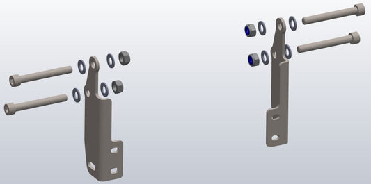 Адаптерний комплект захисту двигуна без дуг безпеки для Honda XL750 Transalp від Touratech.