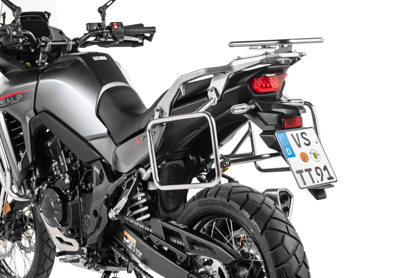 Багажник з нержавіючої сталі для Honda XL750 Transalp від Touratech.