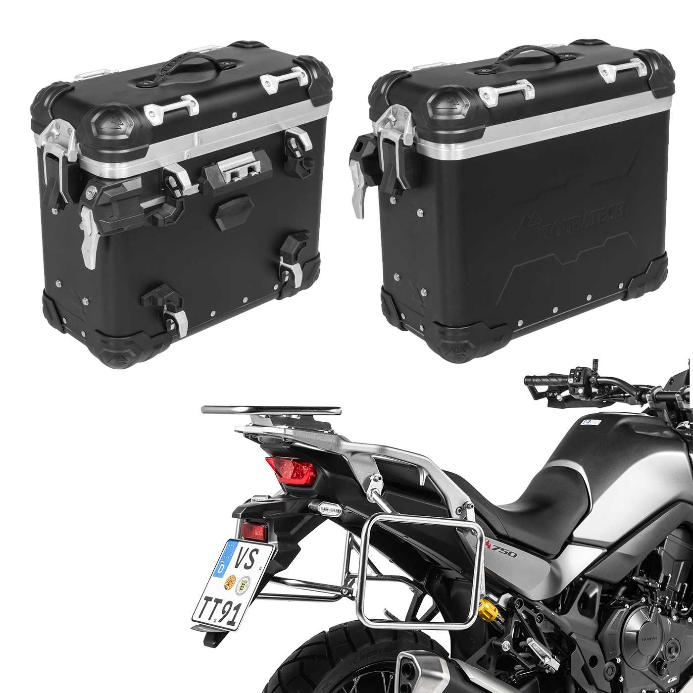 Алюмінієва багажна система ZEGA Evo для Honda XL750 Transalp