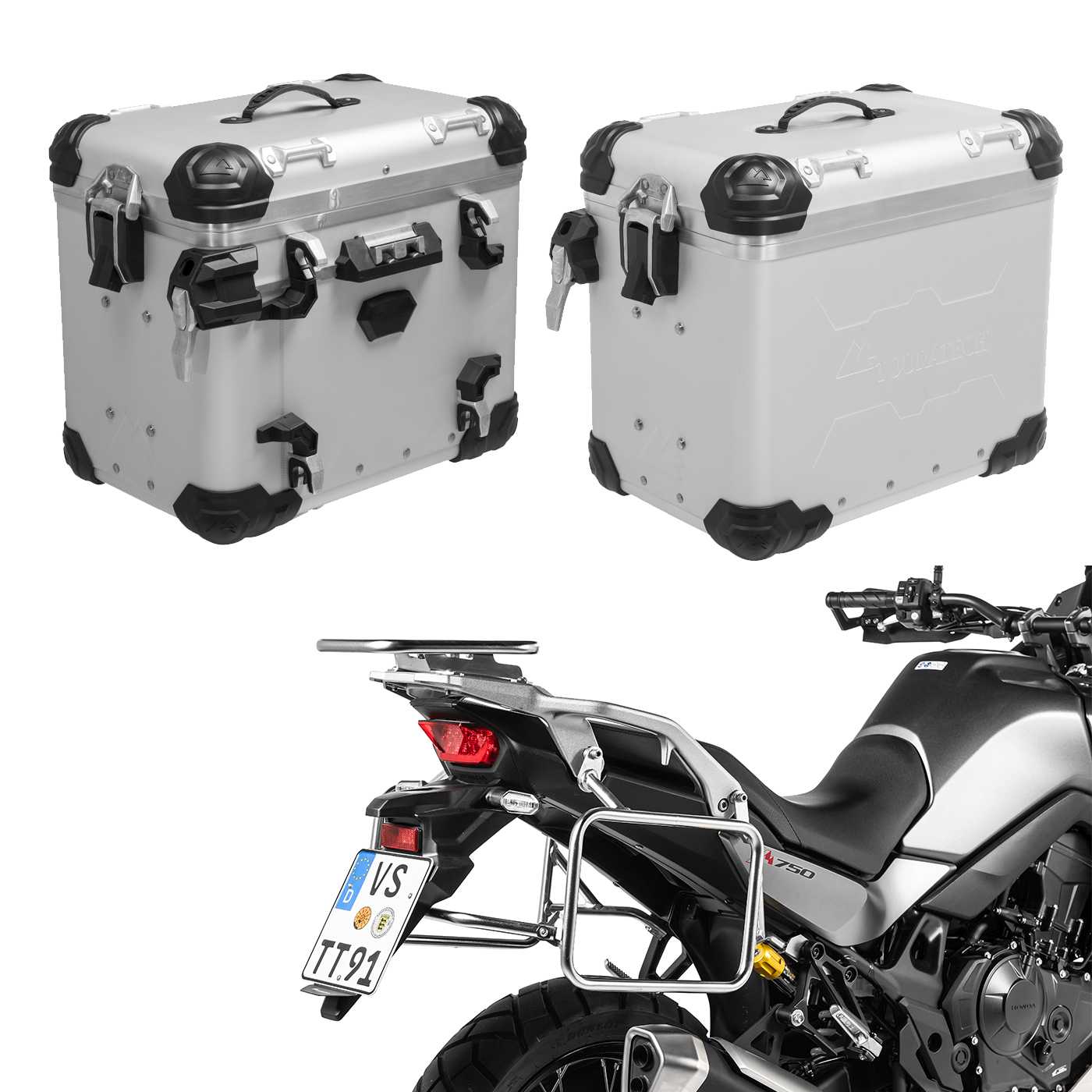 Алюмінієва багажна система ZEGA Evo для Honda XL750 Transalp