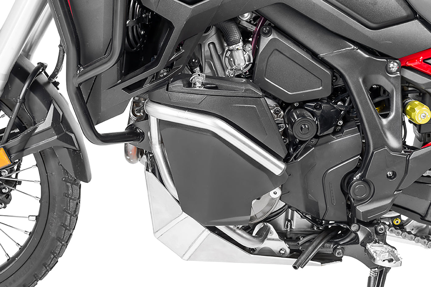 Ящик для інструментів з дугами захисту двигуна DCT - комплект - нержавіюча сталь для Honda CRF1100L Africa Twin / CRF1100L Adventure Sports від Touratech.