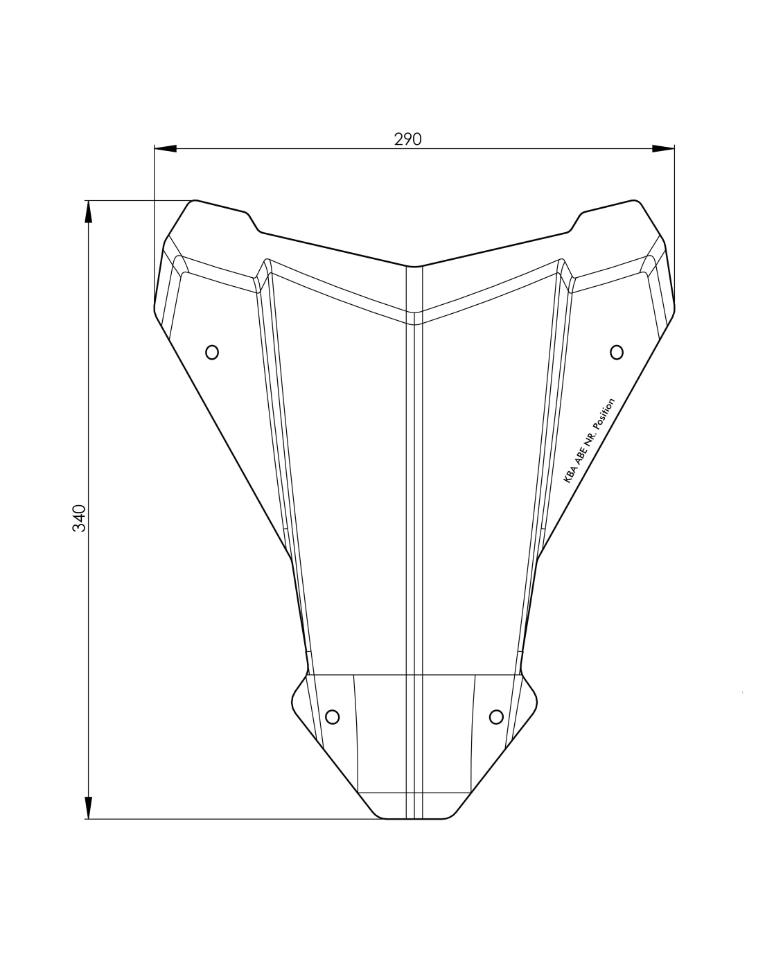 Вітрове скло S прозоре для Honda CRF1100L Africa Twin (-2023)