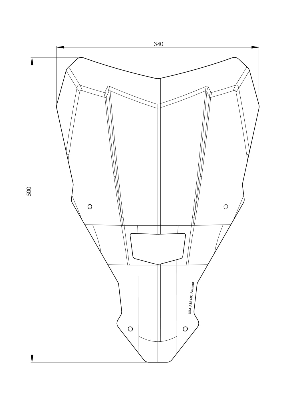 Вітрове скло L тоноване для Honda CRF1100L Africa Twin (-2023) від Touratech.