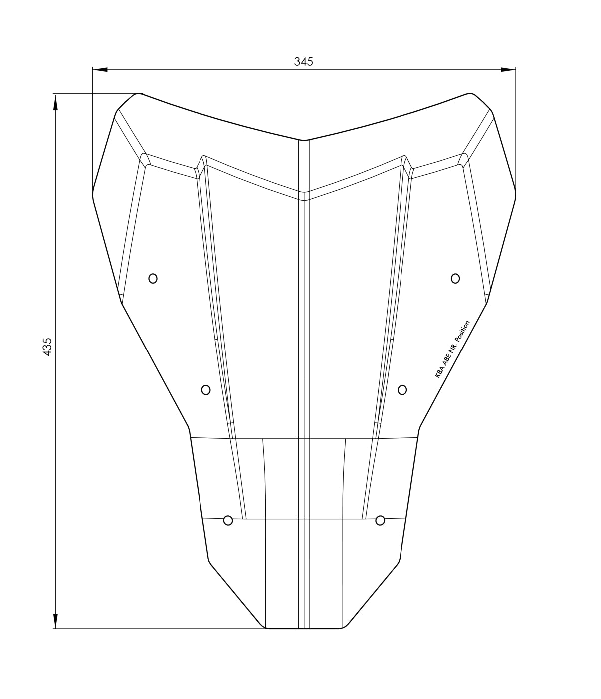 Вітрове скло M прозоре для Honda CRF1100L Africa Twin (2024-), Adventure Sports
