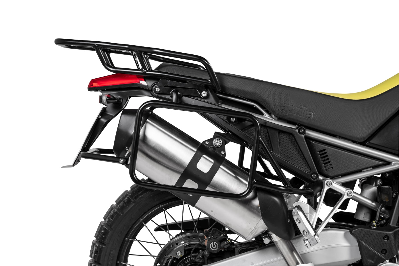 Багажник для кофрів з нержавіючої сталі, чорний, для Aprilia Tuareg 660 від Touratech.