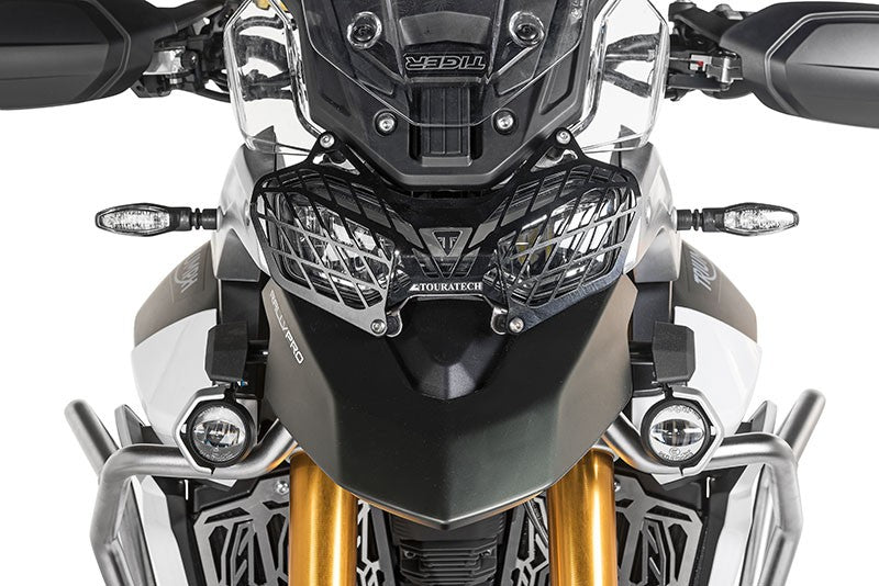 Захисна решітка для фари чорна з швидкознімним кріпленням для Triumph Tiger 900 *ЛИШЕ ДЛЯ ПОЗАШЛЯХОВОГО ВИКОРИСТАННЯ*